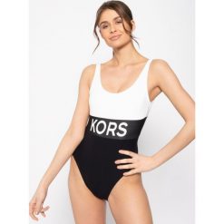 Strój kąpielowy MICHAEL Michael Kors MM5R503. Czarne stroje kąpielowe damskie MICHAEL Michael Kors, bez wzorów, z elastanu. W wyprzedaży za 439,00 zł.
