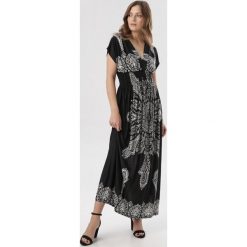 Czarna Sukienka Khryseis. Czarne sukienki damskie Born2be, na lato, xl, bez wzorów, bez kołnierzyka, bez rękawów. W wyprzedaży za 59,99 zł.