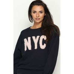 Bluzy damskie: Granatowa Bluza NoYoCo