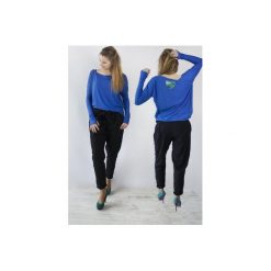 BLUZKA LOVE OVERSIZE KOBLATOWA. Szare bluzki damskie marki Meleksima, s, bez wzorów, z wiskozy, bez kołnierzyka, bez rękawów. Za 95,99 zł.