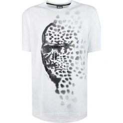 Just Cavalli T-shirt "Regular Fit". Czarne t-shirty męskie Roberto Cavalli, z nadrukiem, z bawełny, z okrągłym kołnierzem. Za 219,00 zł.