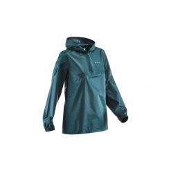 Kurtka WTP NH100 Raincut damska. Niebieskie kurtki damskie QUECHUA, xl, bez wzorów, z poliesteru, bez kaptura. Za 34,99 zł.