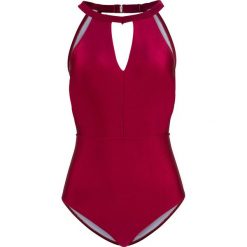 Kostium kąpielowy shape bonprix bordowy. Czerwone stroje kąpielowe damskie marki bonprix, bez wzorów. Za 89,99 zł.