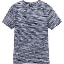 T-shirt melanżowy bonprix ciemnoniebieski melanż. Niebieskie t-shirty męskie bonprix, s, bez wzorów, bez kołnierzyka. Za 24,99 zł.