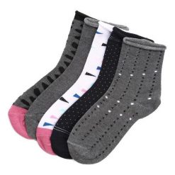10-pack Mix Kolorów-Skarpetki Chuck. Czarne skarpetki damskie Born2be, bez wzorów. Za 29,99 zł.