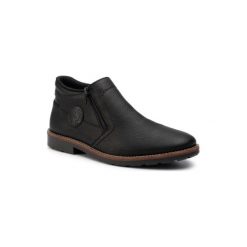 RIEKER 15399-00. Czarne botki męskie Rieker, bez zapięcia. Za 309,99 zł.