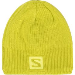 Czapka SALOMON - Logo Beanie L40284900 Sulphur Spring. Zielone czapki męskie Salomon, bez wzorów, z materiału. Za 89,00 zł.