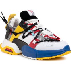 Sneakersy BIG STAR - FF274A559A Multicolor. Białe półbuty damskie BIG STAR, na co dzień, bez wzorów, ze skóry ekologicznej, retro, bez obcasa, na płaskiej podeszwie, bez zapięcia. Za 289,00 zł.