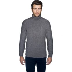 Sweter ripon golf szary. Szare swetry męskie Recman, m, z wełny, klasyczne, z golfem. Za 179,99 zł.