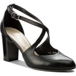 Półbuty KOTYL - 7080 Czarny Lico. Czarne półbuty damskie skórzane marki Kotyl, eleganckie, na obcasie. W wyprzedaży za 229,00 zł.