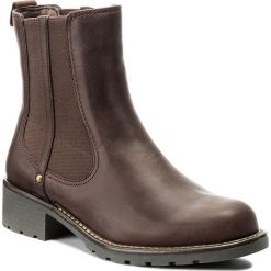Buty zimowe damskie: Sztyblety CLARKS – Orinoco Club 261020474 Burgundy Leather
