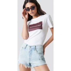 T-shirty damskie: Calvin Klein T-shirt Institutional Box Slim Fit - White