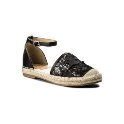 JENNY FAIRY WS56700-8. Czarne espadryle damskie Jenny Fairy, bez wzorów, ze skóry ekologicznej, bez obcasa. Za 69,99 zł.