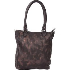 Torebki klasyczne damskie: Skórzana torebka "Cagno" w kolorze czarnym - 32 x 27 x 8 cm