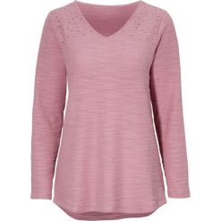 Cellbes Bluza wrzosowy female różowy/fioletowy 34/36. Różowe bluzy damskie Cellbes, bez wzorów, z dżerseju, z długim rękawem, długie, bez kaptura. W wyprzedaży za 69,00 zł.
