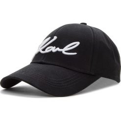 Czapka KARL LAGERFELD - 86KW3412 Black. Czarne czapki z daszkiem damskie KARL LAGERFELD, z bawełny. Za 249,00 zł.