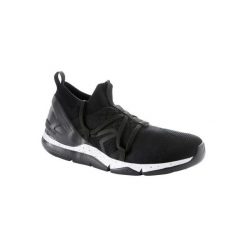 Buty do szybkiego marszu PW 140 damskie czarne. Czarne buty sportowe damskie marki NEWFEEL, bez wzorów, z elastanu, sportowe, trekkingowe. Za 99,99 zł.
