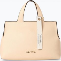 Calvin Klein - Torebka damska, beżowy. Brązowe torebki klasyczne damskie Calvin Klein, bez wzorów, bez dodatków. Za 449,95 zł.
