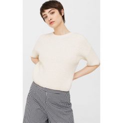 Mango - Sweter Piruleta. Szare bez kategorii Mango, s, z bawełny, z okrągłym kołnierzem. W wyprzedaży za 69,90 zł.
