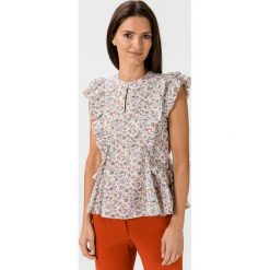 Pepe Jeans Ophelia Bluzka Biały Beżowy. Brązowe bluzki damskie Pepe Jeans, m, w kwiaty, z bawełny, bez kołnierzyka, bez rękawów. Za 393,95 zł.
