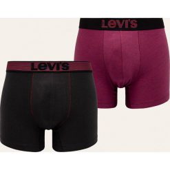 Levi's - Bokserki (2 pack). Czarne bokserki męskie Levi's®, bez wzorów, z elastanu. W wyprzedaży za 99,90 zł.