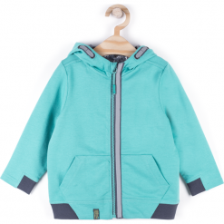 Bluza. Zielone bluzy chłopięce marki SUPER FAST, z bawełny, z długim rękawem, długie, z kapturem. Za 49,90 zł.