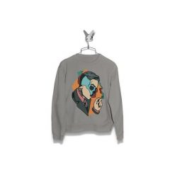 Bluza Abstrakt Man Damska. Szare bluzy damskie Failfake, xxl, bez wzorów, bez rękawów, bez kaptura. Za 160,00 zł.