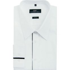 Koszula MARTINO 2 slim 15-12-23-K. Czarne koszule męskie Giacomo Conti, m, bez wzorów, z bawełny, eleganckie, z klasycznym kołnierzykiem, z długim rękawem. Za 229,00 zł.
