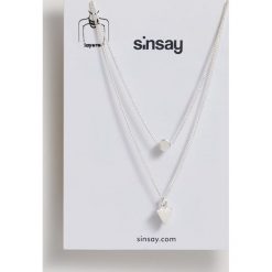 Naszyjniki - Jasny szary. Szare naszyjniki damskie Sinsay. Za 15,00 zł.