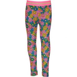Legginsy ze wzorem. Szare legginsy dziewczęce marki Kidz-Art, z aplikacjami. W wyprzedaży za 49,95 zł.