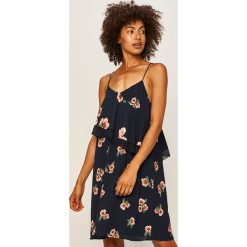 Pepe Jeans - Sukienka Dalia. Niebieskie sukienki damskie Pepe Jeans, na co dzień, s, w kwiaty, z elastanu, casualowe, bez kołnierzyka, bez rękawów, mini, rozkloszowane. Za 279,90 zł.