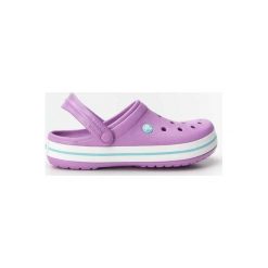 Crocs 11016 VIOLET/WHITE, chodaki. Białe klapki damskie Crocs, bez wzorów, bez obcasa. Za 149,00 zł.