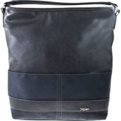 Torebka damska worek shopper MILTON ML13 szara - Szary. Szare torby damskie na zakupy Milton, w paski, ze skóry ekologicznej, przez ramię, bez dodatków. Za 119,99 zł.