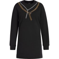 Sukienka dzianinowa Pinko Pattinare Al 19-20 BLK01 1G14EP Y54B. Czarne sukienki damskie Pinko, s, bez wzorów, z bawełny, bez kołnierzyka, bez rękawów. W wyprzedaży za 389,00 zł.