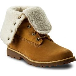 Trapery TIMBERLAND - 6 In Wp Shearling Bo A156N/TB0A156N2311 Wheat. Pomarańczowe trapery damskie Timberland, ze skóry, klasyczne, bez obcasa, bez zapięcia. W wyprzedaży za 369,00 zł.
