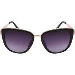 Okulary przeciwsłoneczne. Czarne okulary przeciwsłoneczne damskie eleganckie. W wyprzedaży za 19,99 zł.