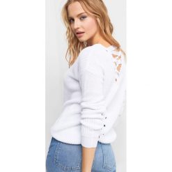 Sweter z widocznym splotem. Brązowe swetry oversize damskie marki Orsay, s, z bawełny. Za 79,99 zł.