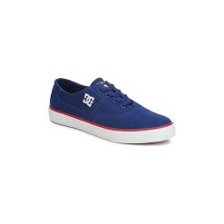 Buty DC Shoes FLASH TX SHOE. Niebieskie trampki męskie DC Shoes, bez wzorów, bez zapięcia. Za 118,19 zł.