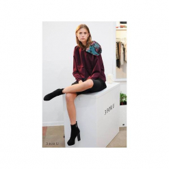 Bluza large bordo. Czerwone bluzy sportowe damskie marki 3 for u, xl, z bawełny. Za 151,18 zł.