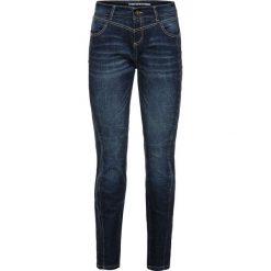 Dżinsy Boyfriend bonprix ciemny denim. Niebieskie jeansy damskie bonprix, z jeansu. Za 129,99 zł.
