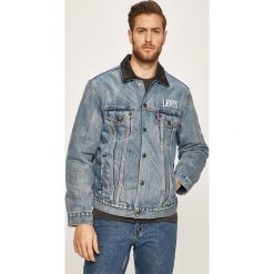 Levi's - Kurtka dwustronna. Szare płaszcze męskie Levi's®, s, bez wzorów, z bawełny, krótkie, bez kaptura. W wyprzedaży za 499,90 zł.