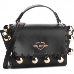 Torebka LOVE MOSCHINO - JC4079PP17LI0000 Nero. Czarne torebki klasyczne damskie Love Moschino, bez wzorów, ze skóry ekologicznej, klasyczne, bez dodatków. W wyprzedaży za 529,00 zł.