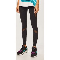 Desigual Sport - Legginsy. Czarne legginsy sportowe damskie Desigual Sport, s, bez wzorów, z elastanu. W wyprzedaży za 159,90 zł.