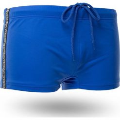 KĄPIELÓWKI Emporio Armani. Niebieskie kąpielówki męskie Emporio Armani, m, bez wzorów, z materiału. Za 249,00 zł.