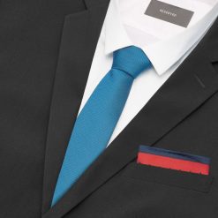 Zestaw krawat i poszetka - Niebieski. Niebieskie poszetki męskie marki Reserved, bez wzorów. Za 59,99 zł.