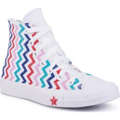 Trampki CONVERSE - Ctas Hi 567046C White/University Red. Białe trampki i tenisówki damskie Converse, bez wzorów, ze skóry, bez zapięcia. Za 299,00 zł.