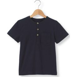 T-shirty chłopięce: T-shirt z dekoltem z pęknięciem gładki, krótkie rękawy