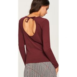 T-shirty damskie: Gładka koszulka - Bordowy