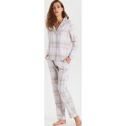 Piżama w kratę - Różowy. Różowe piżamy damskie Cropp, s, bez wzorów, bez rękawów. Za 119,99 zł.