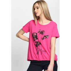 Bluzki damskie: Fuksjowy T-shirt See The Sunsup
